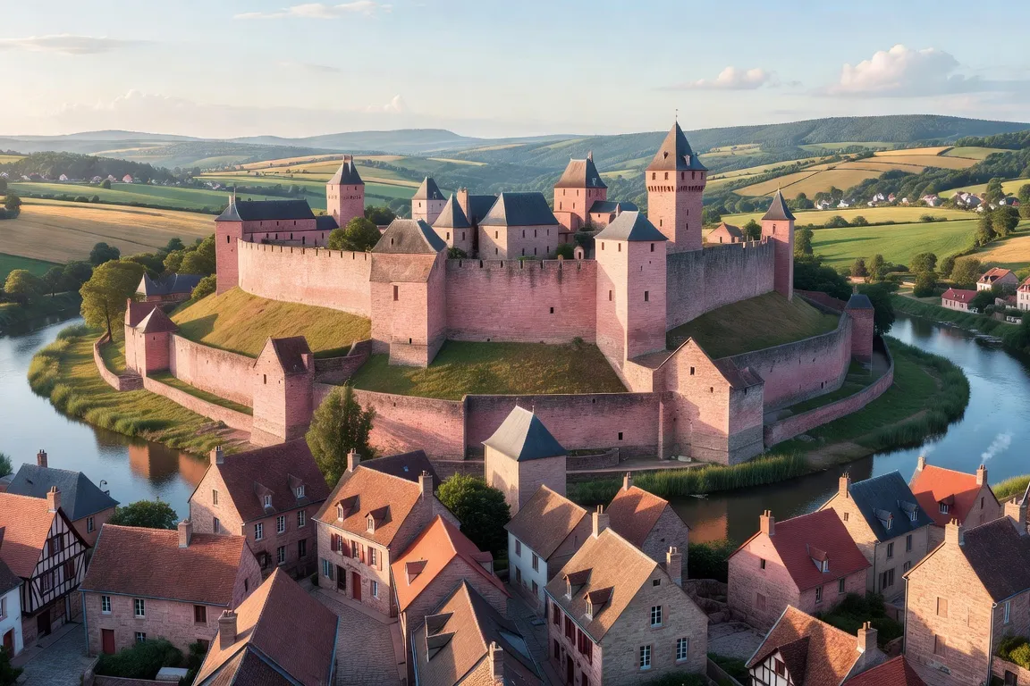 Remparts et bastions de la Citadelle de Belfort, œuvre de Vauban