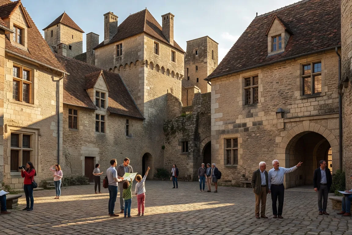 Intérieur de la Citadelle de Belfort — cour et bâtiments historiques